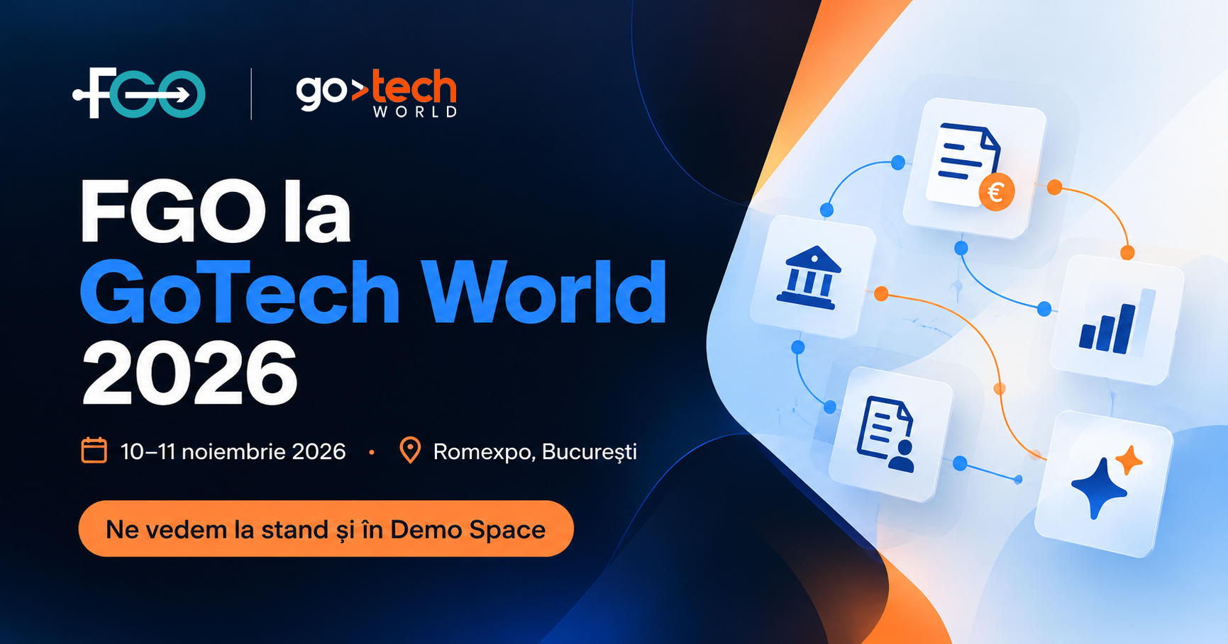 FGO participă la GoTech World 2026, pe 10–11 noiembrie, la București